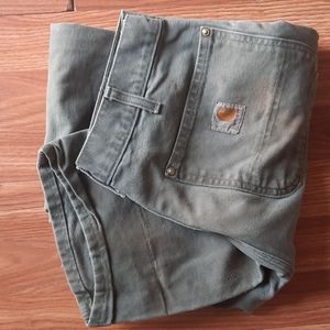 32×34 Authentic Distressed Made in USA Carharrt Dungaree